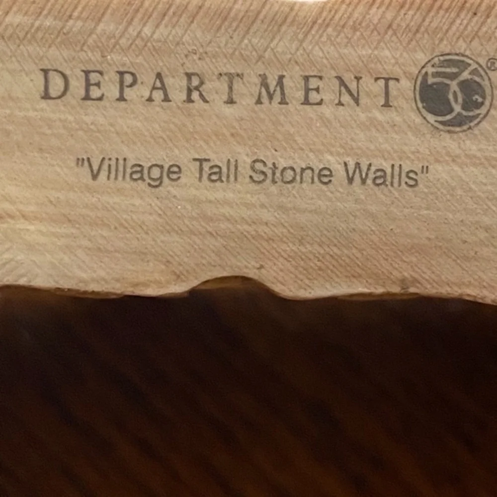 Department 56 Set of Two Village Tall Stone Walls